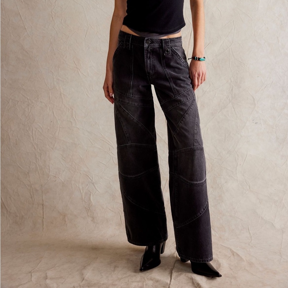 Free People - We The Free Moto Straight Jeans